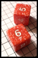 Dice : Dice - 6D - Speckled SK Orange with White Numerals - SK Collection buy Nov 2010